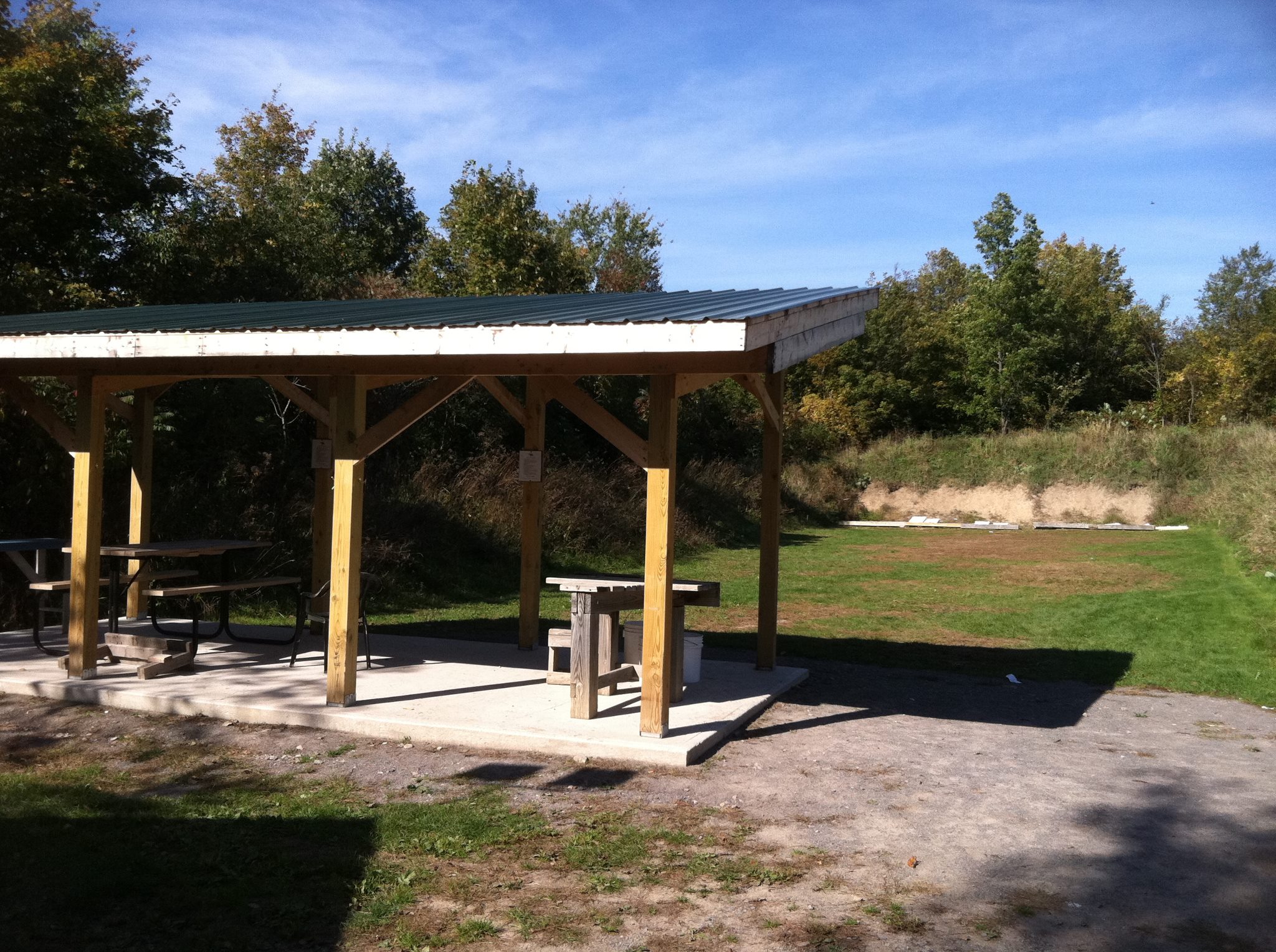 Covered firing line at Ridge Runners